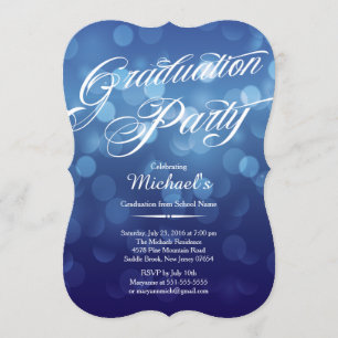 Invitation Parti de la graduation de Bokeh