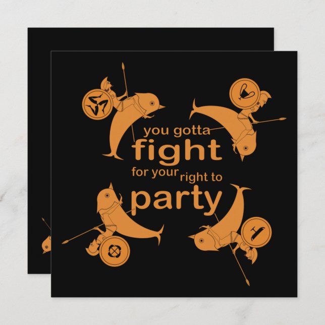 Invitation Parti de la Grèce antique (Symposium) (Devant / Derrière)