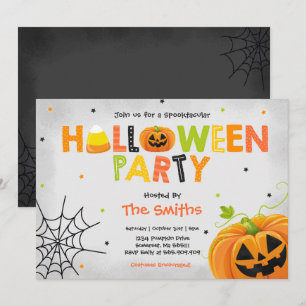 Invitation Parti de la petite Halloween spooktaculaire