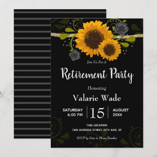 Invitation Parti de la retraite des tournesols du pays rustiq