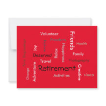 Parti de la retraite:(mots personnalisers/ invitat