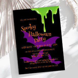 Invitation Parti de l'Ado Halloween