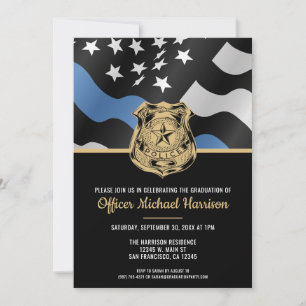 Invitation Parti de l'obtention d'un diplôme d'officier de po