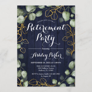 Invitation Parti de retraite de la marine de guerre d'Eucalyp