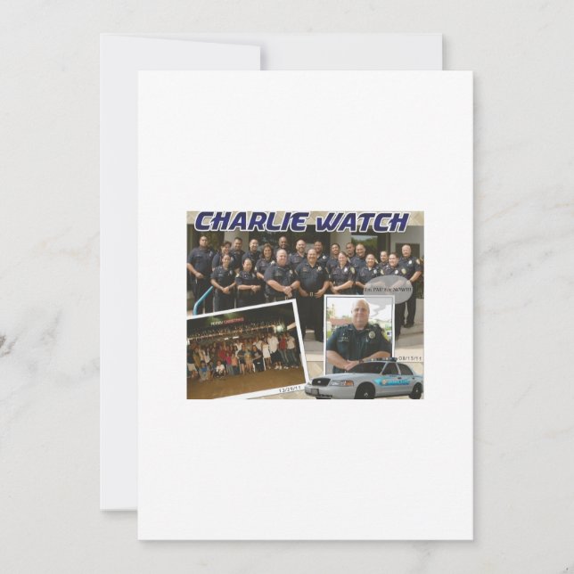 Invitation Parti de retraite de la police (Devant)