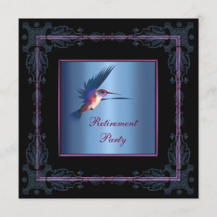 Invitation Parti de retraite des femmes de colibri pourpre