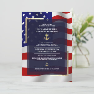 Invitation Parti de retraite militaire de l'Ancre d'or et du 