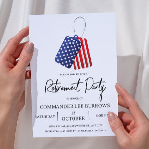 Invitation Parti de retraite militaire de l'armée