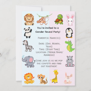 Invitation Parti de révélation de genre