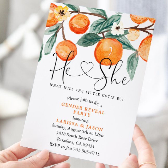 Invitation Parti de révélation de genre Cutie (Créateur téléchargé)