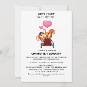 Invitation Parti d'engagement mignonne et drôle