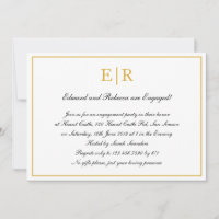 Parti d'engagement officiel Monogramme Or