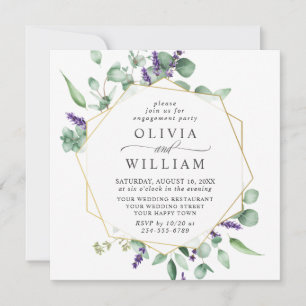 Invitation PARTI D'ENGAGEMENT PHOTOGRAPHIQUE Eucalyptus Moder