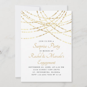 Invitation Parti d'engagement pour l'anniversaire surprise