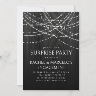 Invitation Parti d'engagement pour l'anniversaire surprise