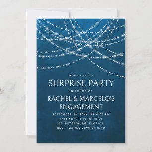 Invitation Parti d'engagement pour l'anniversaire surprise