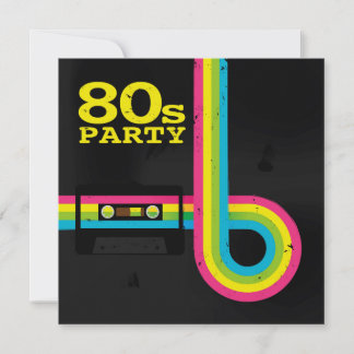 Invitation Parti des années 80