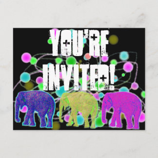 Invitation Parti des éléphants