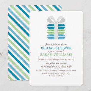 Invitation Parti des Macarons français colorés