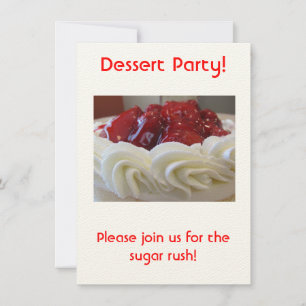Invitation Parti Dessert