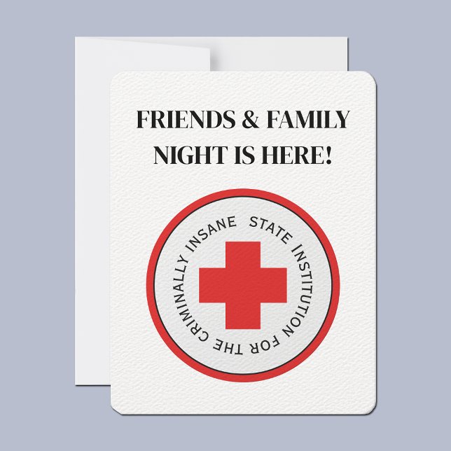 Invitation Parti d'Halloween de l'Institut de la folie crimin (Créateur téléchargé)