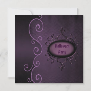 Invitation Parti d'Halloween gothique et Vintage