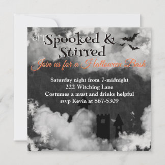Invitation Parti d'Halloween sanglant et fatigué