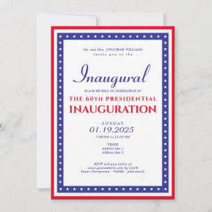 Invitation Parti d'investiture du président Donald Trump 2025