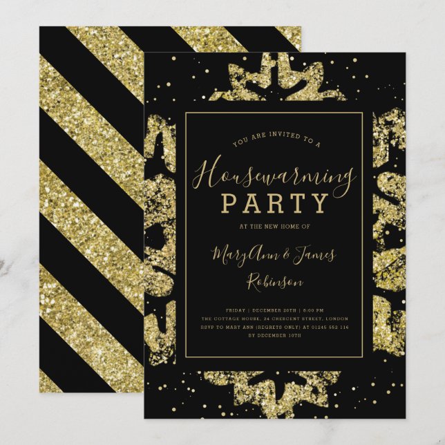 Invitation Parti du réchauffement des ménages| Parties scinti (Devant / Derrière)