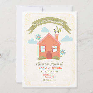 Invitation Parti du réchauffement du foyer