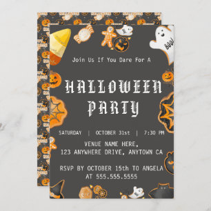 INVITATION PARTI ÉFFRAYANT HALLOWEEN
