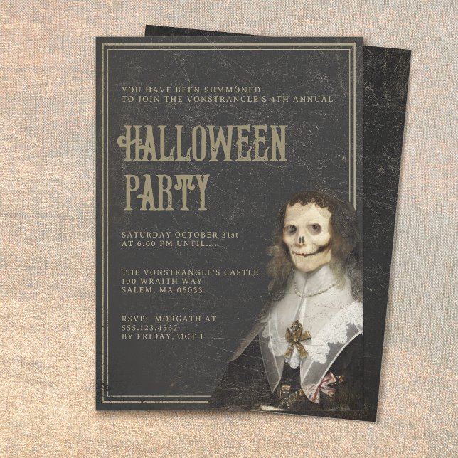 Invitation Parti gothique victorien d'Halloween pour adultes (Créateur téléchargé)