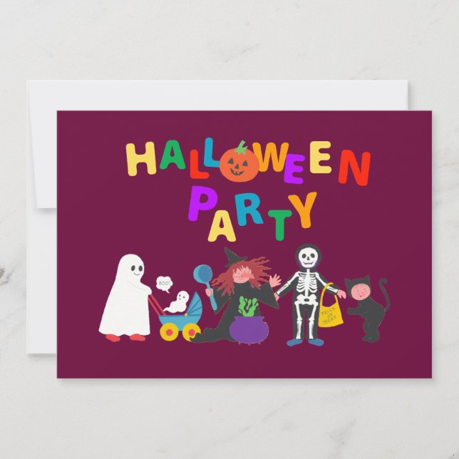 Invitation Parti Halloween (Devant)