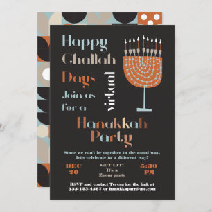 Invitation Parti Hanoukka du Joyeux Jour de Challah