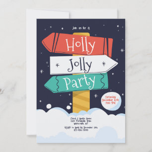 Invitation Parti Holly Jolly
