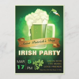 Invitation Parti irlandais de la Saint Patrick