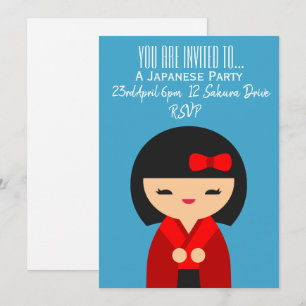 Invitation Parti japonais sur le thème du Japon