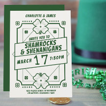 Parti Jour de la Saint Patrick Shamrock Shenanigan