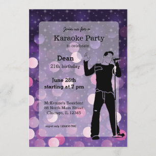 Invitation Parti karaoké