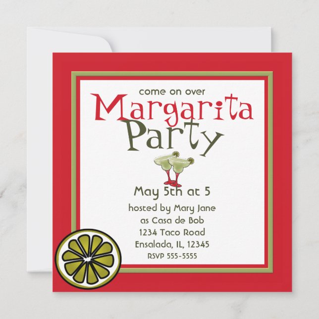 Invitation Parti Margarita (Dos)