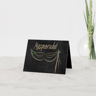 Invitation Parti Masquerade RSVP