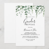 Parti minimaliste Eucalyptus de la révélation de g