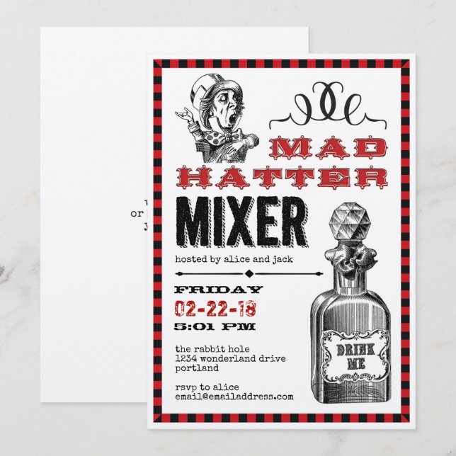 Invitation Parti Mixte de la haine (Devant / Derrière)