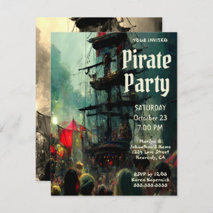 Invitation Parti pirate
