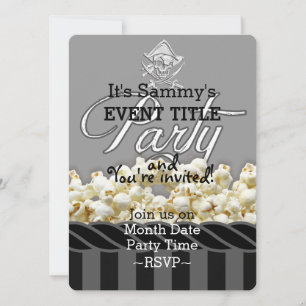 Invitation Parti pirate personnalisé