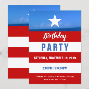 Invitation Parti Porto Rico
