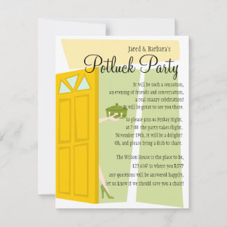 Invitation Parti Potluck