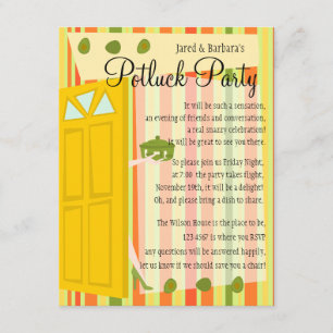 Invitation Parti Potluck