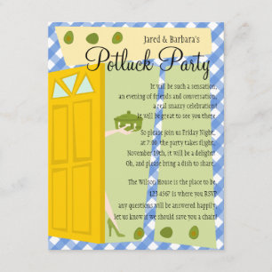 Invitation Parti Potluck