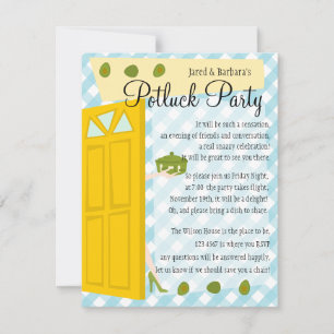Invitation Parti Potluck